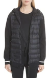 MONCLER MAGLIA QUILTED FRONT SWEATSHIRT,D20938455000809BE