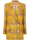 MISSONI MISSONI 4-BUTTON DOUBLE-BREASTED JACKET - YELLOW