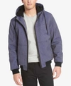Levi's Men's Soft Shell Jacket With Fleece-lined Hood In Denim Hthr
