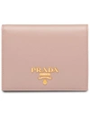 PRADA PRADA SAFFIANO小牛皮钱包 - 粉色