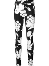 GANNI SKINNY FIT FLORAL TROUSERS