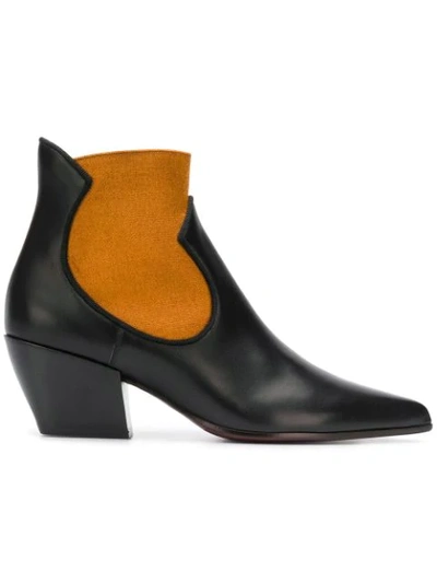 Deimille Two-tone Ankle Boots - 黑色 In Black
