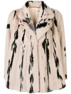 Liska Printed Coat In Neutrals