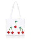 SUSAN ALEXANDRA MA CHERIE CHERRY APPLIQUÉ BEADED TOTE,0400099601800