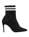 Schutz Sock Ankle Boots In Black