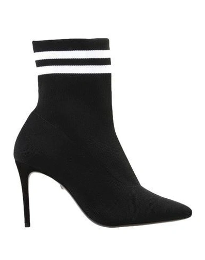 Schutz Sock Ankle Boots In Black
