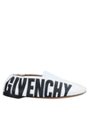 Givenchy Logo Print Slippers In White