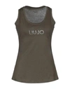 Liu •jo Tank Top In Military Green