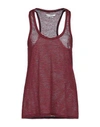 ISABEL MARANT ÉTOILE MARANT ÉTOILE WOMAN TANK TOP BURGUNDY SIZE L LINEN, COTTON,12256532LW 4