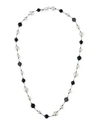 MARGO MORRISON PEARL, ONYX & CRYSTAL BALL NECKLACE, 35"L,PROD216450160
