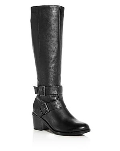Gentle Souls Women's Verona Block-heel Riding Boots In Black Leather