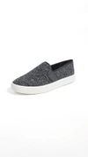 Vince Women's Blair Tweed Slip-on Sneakers In Grey