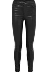 J BRAND MARIA COATED HIGH-RISE SKINNY JEANS