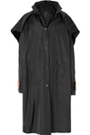 OFF-WHITE CONVERTIBLE OVERSIZED HOODED SHELL COAT