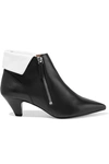 TABITHA SIMMONS + EQUIPMENT CHRISSIE TWO-TONE LEATHER ANKLE BOOTS