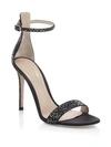 GIANVITO ROSSI Glam Crystal-Embellished Silk Sandals