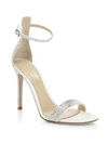 GIANVITO ROSSI GLAM CRYSTAL-EMBELLISHED SILK SANDALS,400099461460