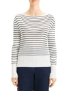 THEORY Striped Boatneck Sweater