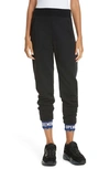 Opening Ceremony Scalloped Logo Jogger Sweatpants In Black