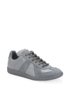 MAISON MARGIELA REPLICA LEATHER LOW-TOP SNEAKERS,400098748287