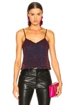 ASHISH ASHISH BEADED CAMISOLE IN BLUE,RED,ASHF-WS6