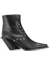 GIA COUTURE STUDDED ANKLE BOOTS