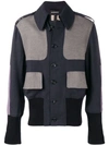 ANN DEMEULEMEESTER ANN DEMEULEMEESTER CONTRASTING PANELS JACKET - 蓝色