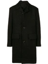 RAF SIMONS RAF SIMONS SINGLE-BREASTED COAT - 黑色