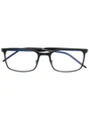 Saint Laurent Rectangular Shaped Glasses In Black