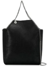 STELLA MCCARTNEY STELLA MCCARTNEY MINI FALABALLA TOTE BAG - BLACK