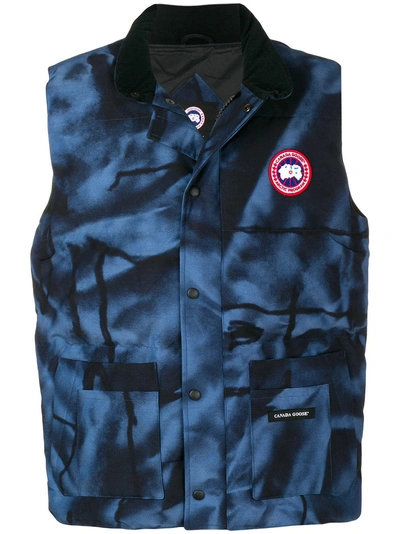 Canada Goose Freestyle Crew Padded Shell-down Gilet In Blue