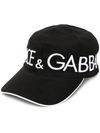 DOLCE & GABBANA DOLCE & GABBANA LOGO BASEBALL CAP - BLACK