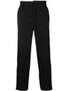 ANDREA CREWS ANDREA CREWS CROPPED TAPERED TROUSERS - 黑色