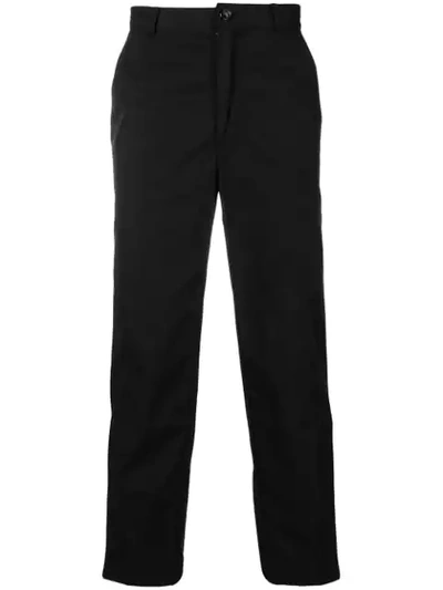 Andrea Crews Cropped Tapered Trousers In Black