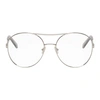 CHLOÉ CHLOE SILVER JACKY AVIATOR GLASSES