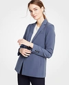 ANN TAYLOR DRAPEY DOUBLEWEAVE BLAZER,490239