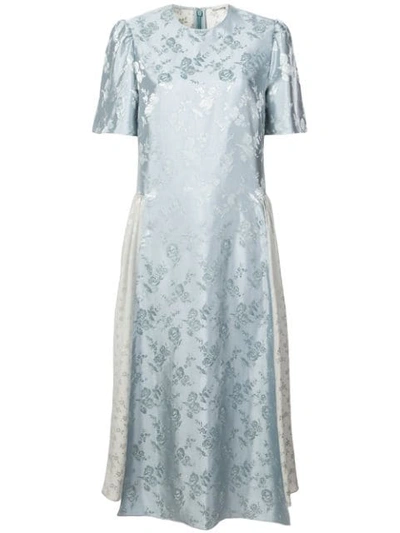 Stella Mccartney Jacquard Midi Dress Blue