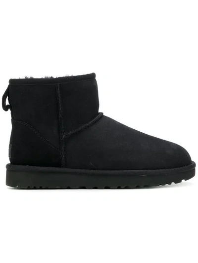 Ugg Classic Mini Ii Shearling Boots In Black