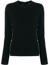 MARC JACOBS EMBELLISHED FITTED SWEATER