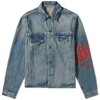 424 424 We're Here to Help Trucker Jacket,424C-AW18-0002-INDRD6