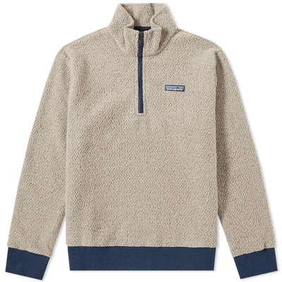 Patagonia Woolyester Fleece Quarter Zip Pullover In Neutrals