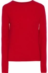 N•PEAL N.PEAL WOMAN RIBBED CASHMERE SWEATER RED,3074457345619584274