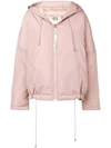 SEMICOUTURE SEMICOUTURE HOODED PADDED JACKET - PINK