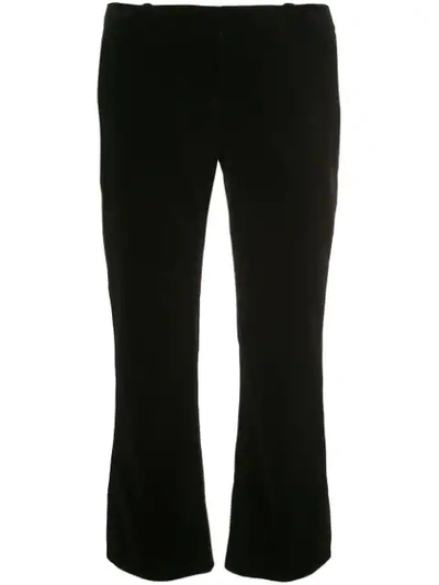 Saint Laurent Cropped Trousers In Black