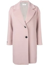 PESERICO PESERICO SINGLE BREASTED COAT - PINK