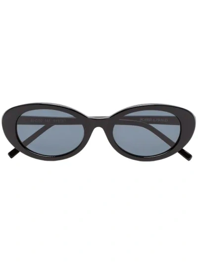 Roberi & Fraud Black Betty Oval Sunglasses - 黑色 In Black