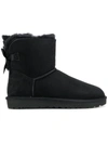 Ugg Black Mini Bailey Bow Low Boot In Black
