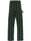 ASHLEY WILLIAMS ROSE PRINT TROUSERS