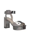 STUART WEITZMAN Ankle Strap Patent Leather Platform Sandals,0400098442579