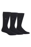 Polo Ralph Lauren Assorted 3-pack Supersoft Socks In Black